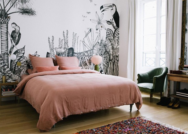 Decoração de quarto com cordel